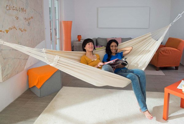 EAN 4030454001724 - AMAZONAS AZ-1018140 hamaca Hamaca colgante 2 personas(s) Algodón, Poliéster Beige imagen 5