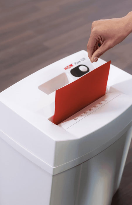 EAN 4026631054461 - HSM PURE 120 triturador de papel Corte en partículas 55 dB 22,5 cm Blanco imagen 7