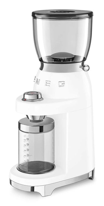 EAN 8017709318017 - Smeg CGF11WHEU molinillo de café 150 W Transparente, Blanco imagen 5