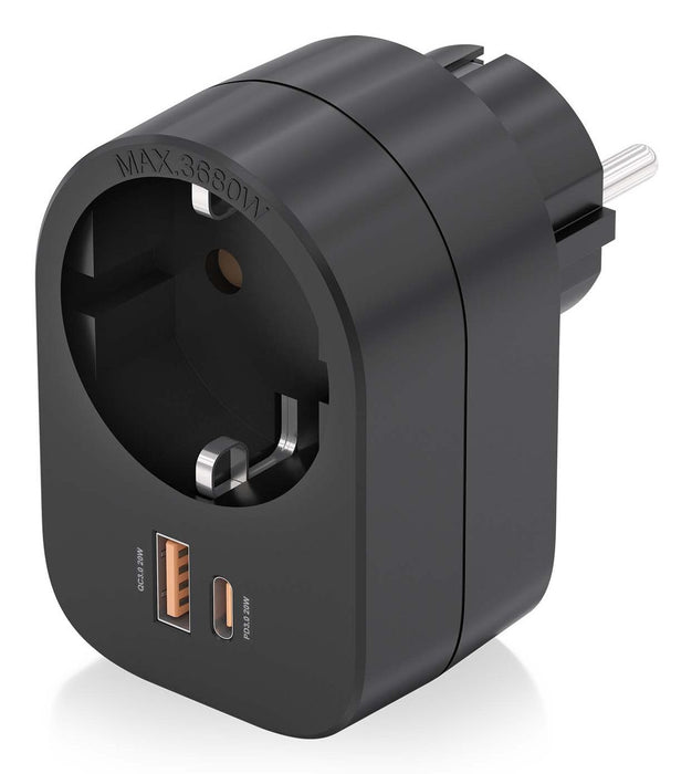 EAN 8435739901717 - AISENS ASPS-1A1C07-BK cargador de dispositivo móvil Universal Corriente alterna Carga rápida Interior imagen 2