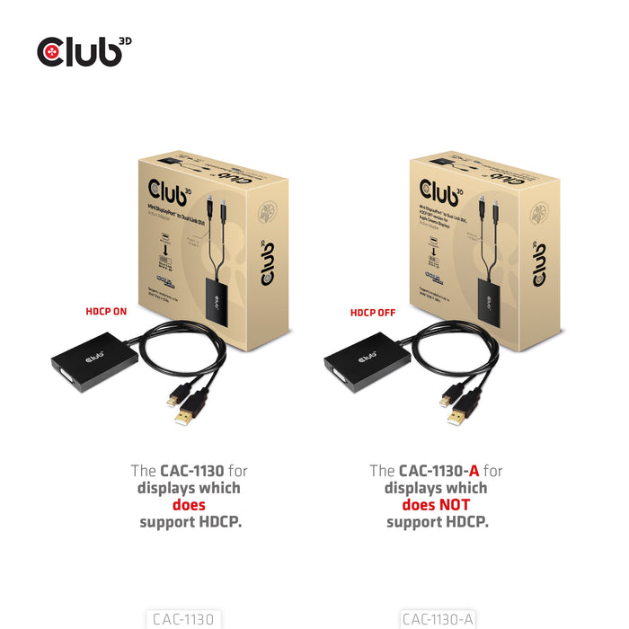 EAN 8719214472467 - CLUB3D CAC-1130-A adaptador de cable de vídeo 0,6 m DVI-D Mini DisplayPort + USB Type-A Negro imagen 6