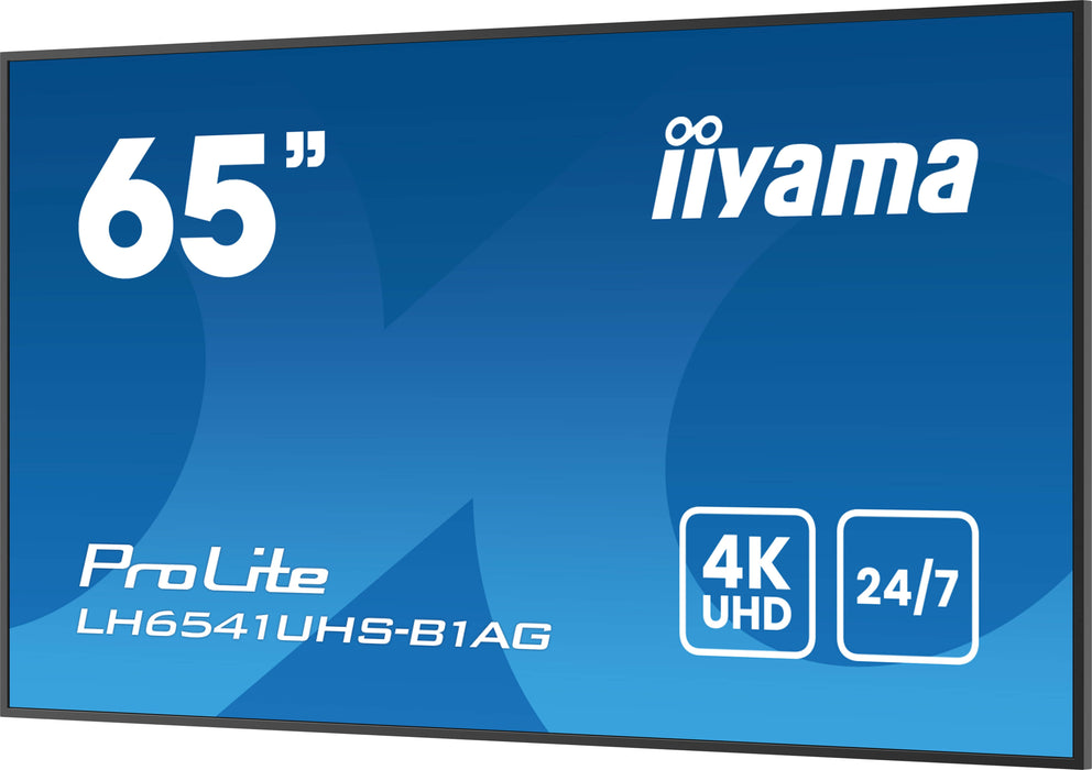 EAN 4948570124558 - iiyama LH6541UHS-B1AG pantalla de señalización 163,8 cm (64.5") LCD 500 cd / m² 4K Ultra HD Negro 24/7 imagen 7