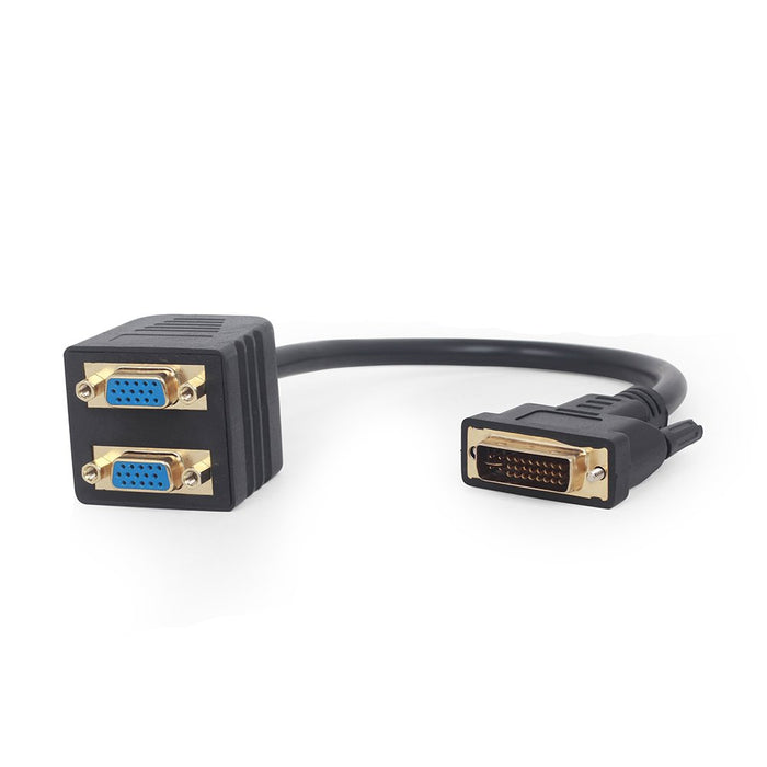 EAN 8716309098786 - Gembird A-DVI-2VGA-01 adaptador de cable de vídeo 0,3 m DVI-I 2 x VGA (D-Sub) Negro imagen 1