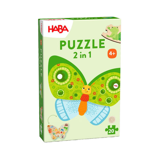 EAN 4010168279343 - HABA Puzzle 2-in-1 – Butterfly Rompecabezas de figuras 20 pieza(s) Animales imagen 1