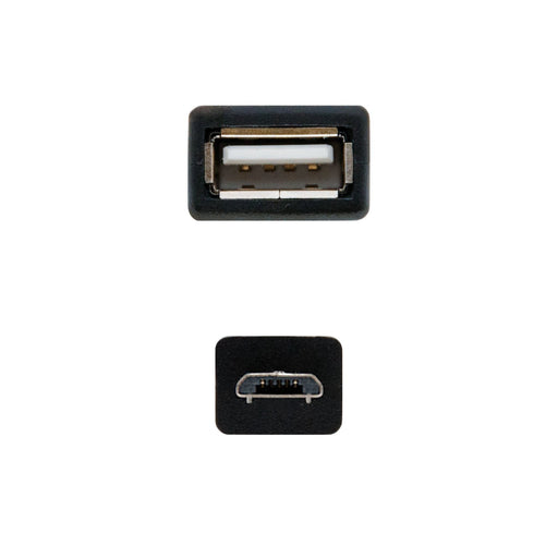 EAN 8433281006386 - Nanocable 10.01.3500 cable USB USB 2.0 0,15 m Micro-USB B USB A imagen 2