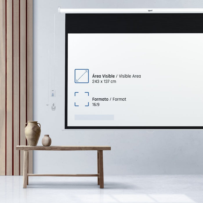 EAN 8435364307779 - iggual PSIES243 pantalla de proyección 2,79 m (110") 16:9 imagen 8