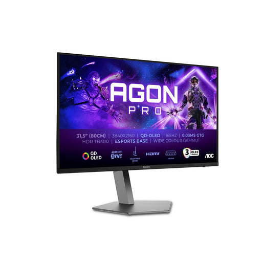EAN 4038986112468 - AOC AGON PRO AG326UD pantalla para PC 80 cm (31.5") 3840 x 2160 Pixeles 4K Ultra HD QD-OLED Negro imagen 1