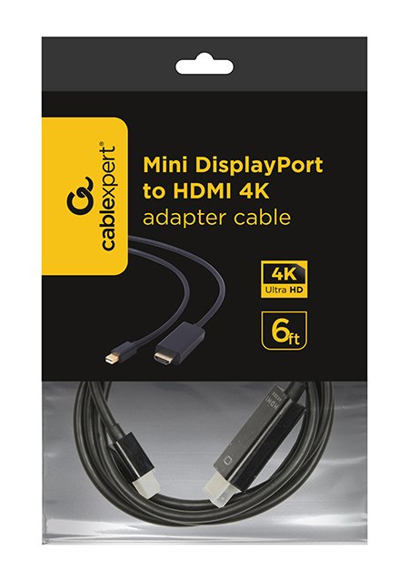 EAN 8716309104173 - Gembird *Mini DisplayPort cable to HDMI 4K 1.8m 1,8 m imagen 3