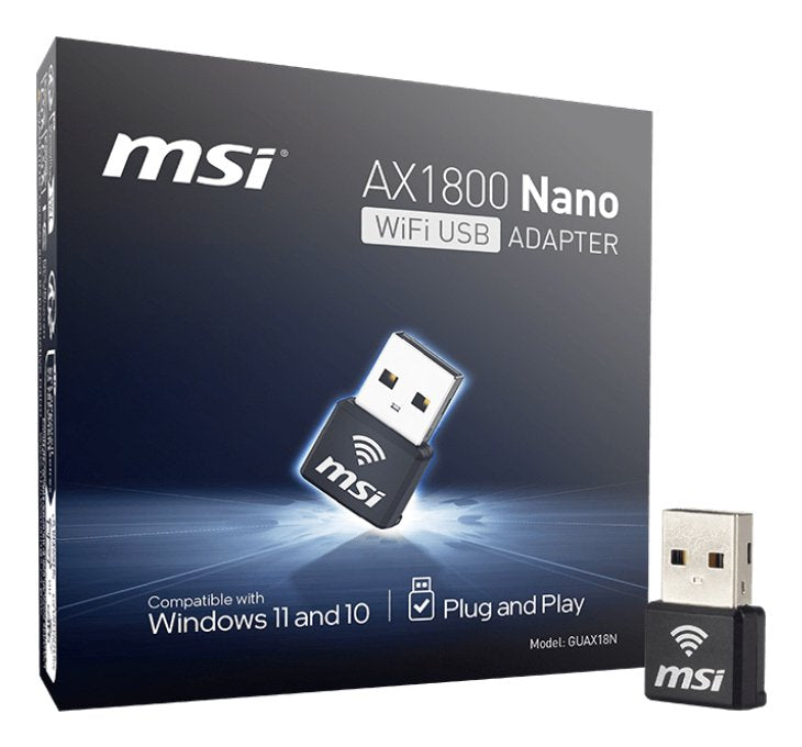 EAN 4711377253512 - MSI AX1800 Nano WiFi USB Adapter tarjeta y adaptador de interfaz USB 2.0 imagen 5