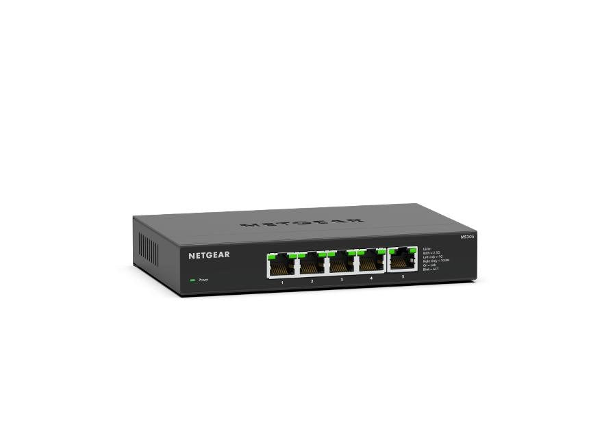 EAN 0606449160123 - NETGEAR MS305-100EUS switch No administrado 2.5G Ethernet (100/1000/2500) Negro imagen 1