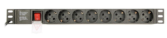EAN 8716309116800 - Gembird EG-PDU-014-C14 unidad de distribución de energía (PDU) 8 salidas AC 1U Negro imagen 3