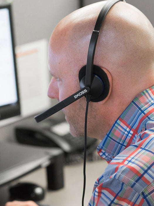 EAN 0021299194263 - Koss CS195 USB Auriculares Alámbrico Diadema Oficina/Centro de llamadas USB tipo A Negro imagen 3