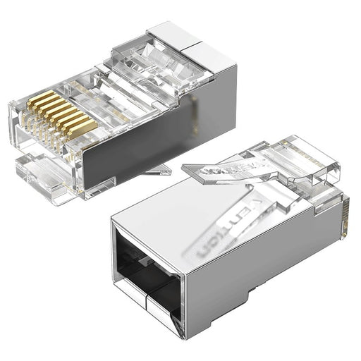 EAN 6922794744172 - Vention IDCR0-100 conector RJ-45 Plata, Transparente imagen 1