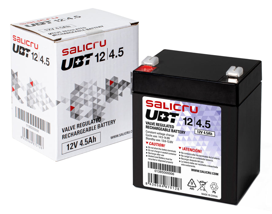 EAN 8436584870128 - Salicru 013BS000006 batería para sistema ups Sealed Lead Acid (VRLA) 12 V 4,5 Ah imagen 2