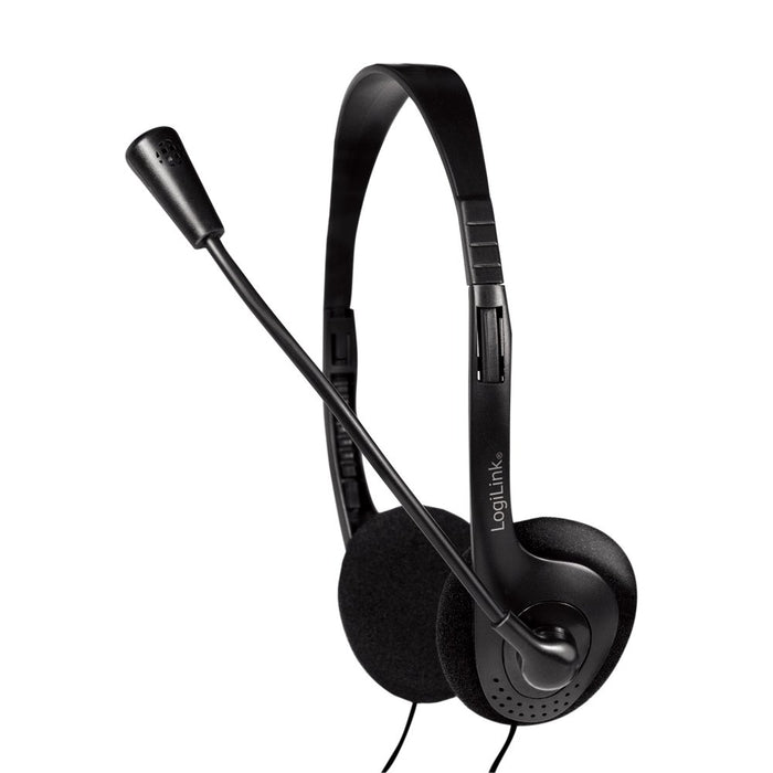 EAN 4052792061512 - LogiLink HS0052 auricular y casco Auriculares Alámbrico Diadema Oficina/Centro de llamadas Negro imagen 11