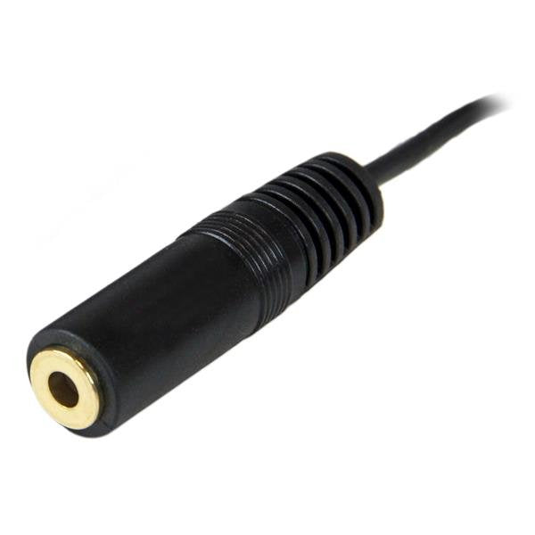 EAN 0065030785105 - StarTech.com 12ft 3.5mm cable de audio 3,7 m Negro imagen 3