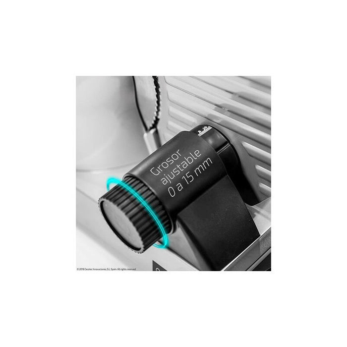 EAN 8435484023078 - Cecotec Rock’nCut Twin rebanadora Manual 180 W Negro, Acero inoxidable imagen 2