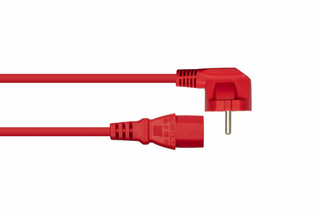 EAN 4066857002334 - Kabelmeister SK0130-R010 cable de transmisión Rojo 1 m Enchufe tipo E+F IEC C13 imagen 2