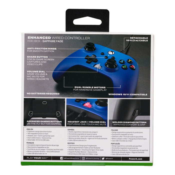 EAN 0617885031113 - PowerA 1522665-01 mando y volante Azul USB Gamepad Analógico Xbox One S, Xbox One X imagen 13