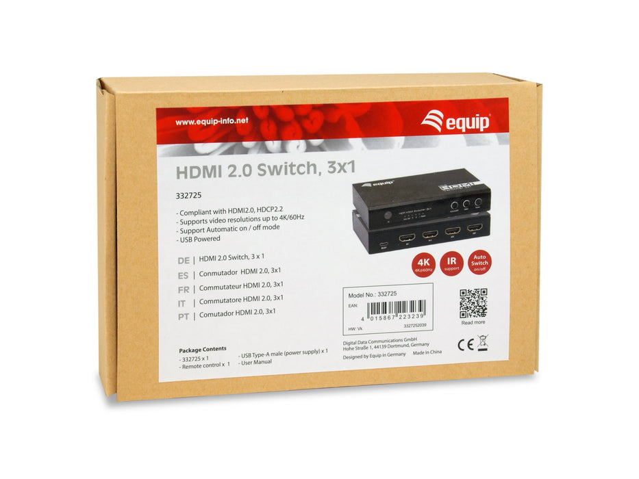 EAN 4015867223239 - Equip 332725 interruptor de video HDMI imagen 5