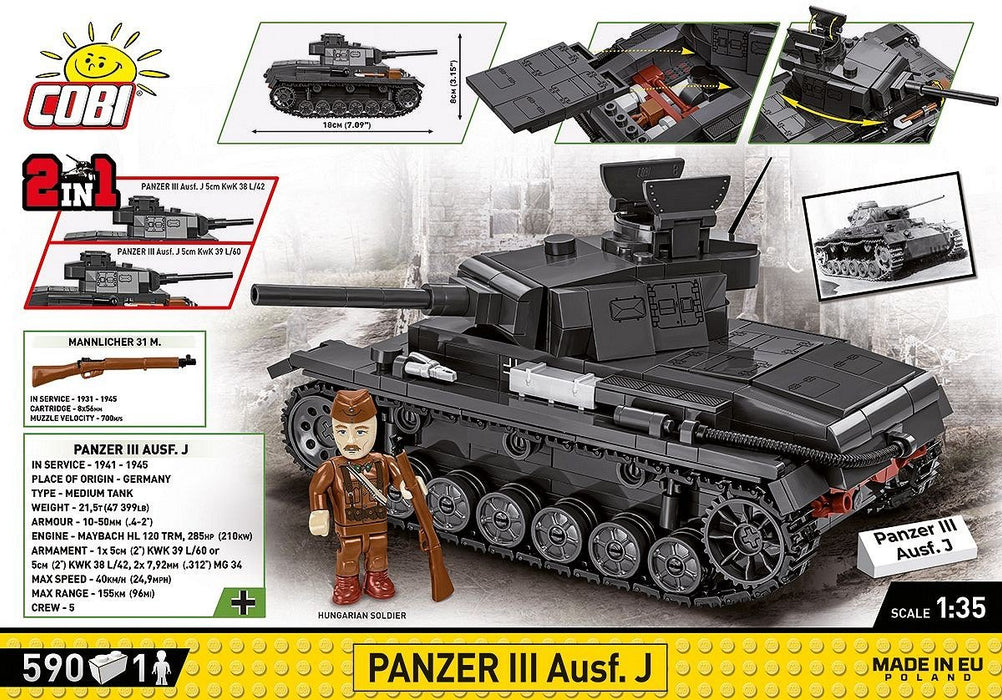 EAN 5902251022891 - COBI Panzer III Ausf.J imagen 4
