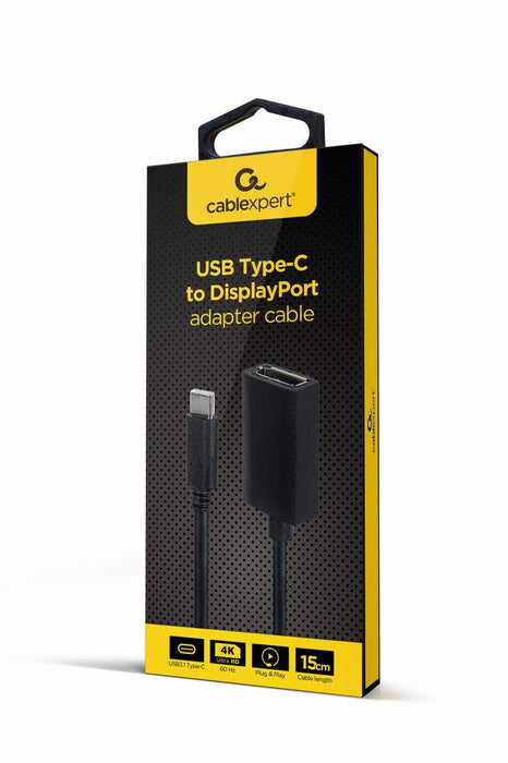 EAN 8716309124119 - Gembird A-CM-DPF-02 adaptador de cable de vídeo 0,15 m USB Tipo C DisplayPort Negro imagen 2