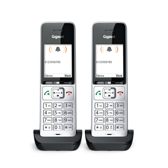 EAN 4250366866079 - Gigaset COMFORT 500HX duo Teléfono DECT/analógico Identificador de llamadas Negro, Plata imagen 4