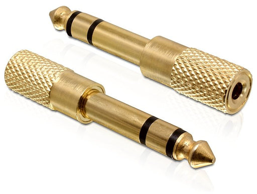 EAN 4043619653614 - DeLOCK 65361 cambiador de género para cable 6.35 mm 3.5 mm Oro imagen 1