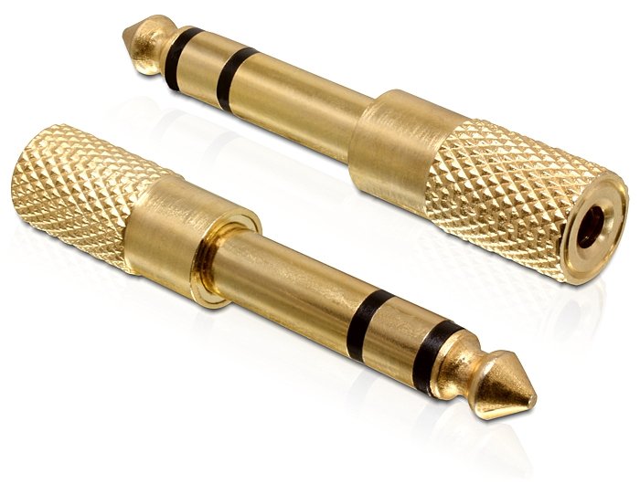 EAN 4043619653614 - DeLOCK 65361 cambiador de género para cable 6.35 mm 3.5 mm Oro imagen 1