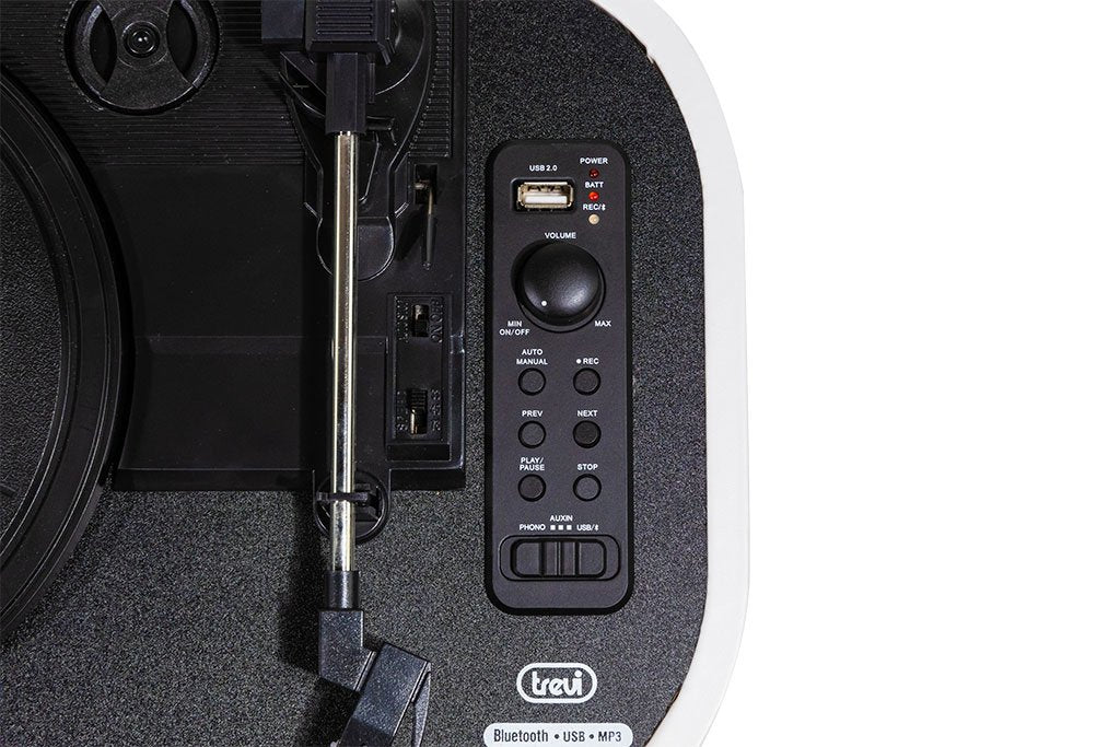 EAN 8011000022130 - Trevi TT 1020 BT Tocadiscos de tracción directa Azul, Blanco Semiautomático imagen 4