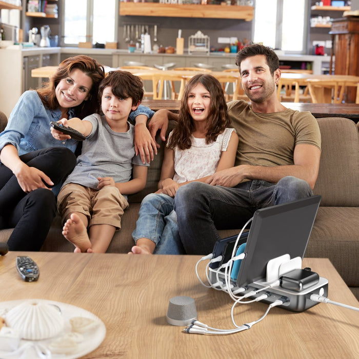 EAN 4252011910038 - 4smarts 541277 organizador para estación de carga Independiente ABS, Policarbonato Gris imagen 8