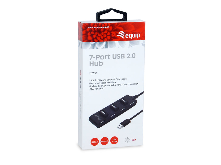 EAN 4015867225332 - Equip 128957 hub de interfaz USB 2.0 480 Mbit/s Negro imagen 4