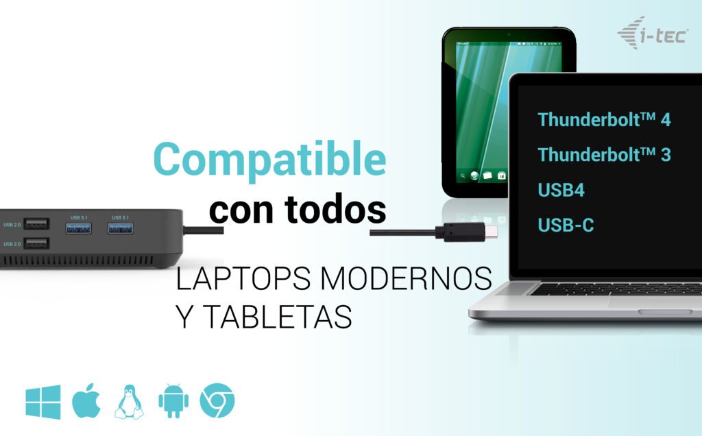 EAN 8595611705816 - i-tec C31TRIPLE4KDOCKPDPRO base para portátil y replicador de puertos Alámbrico USB 3.2 Gen 1 (3.1 Gen 1) imagen 6