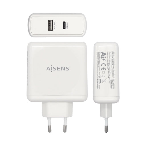 EAN 8436574706246 - AISENS ASCH-2PD45A-W cargador de dispositivo móvil GPS, Mando para videojuegos, MP3, MP4, Teléfono móvil, imagen 2