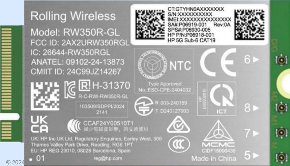 EAN 198990490243 - HP 5G Sub-6 WWAN Interno imagen 1