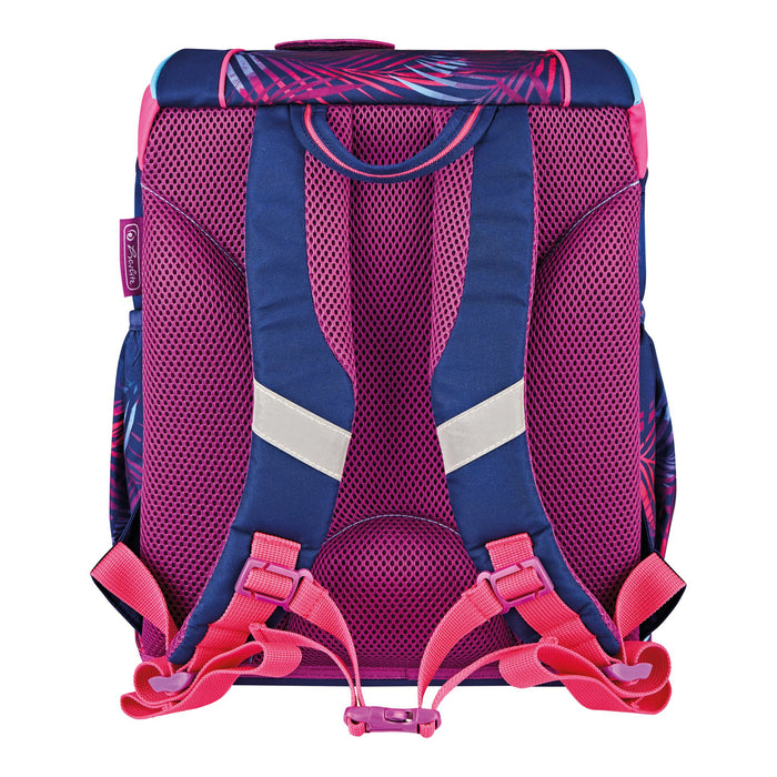 EAN 4008110347448 - Herlitz UltraLight Plus Tropical Chill juego de mochila escolar Chica Poliéster Marina, Rosa imagen 2