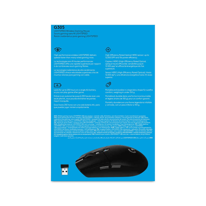EAN 5099206077836 - Logitech G 910-005283 ratón Juego mano derecha RF Wireless + Bluetooth Óptico 12000 DPI imagen 10
