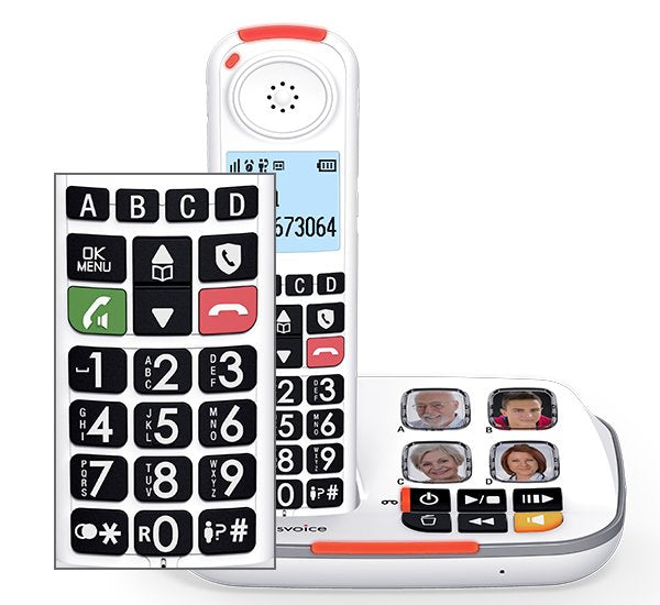 EAN 3700601424003 - Atlinks XTRA 2355 Teléfono DECT Identificador de llamadas Blanco imagen 6