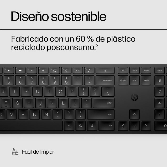 EAN 0196188162163 - HP 450 BLK Programmable Wireless Keyboard teclado RF inalámbrica + USB Negro imagen 7