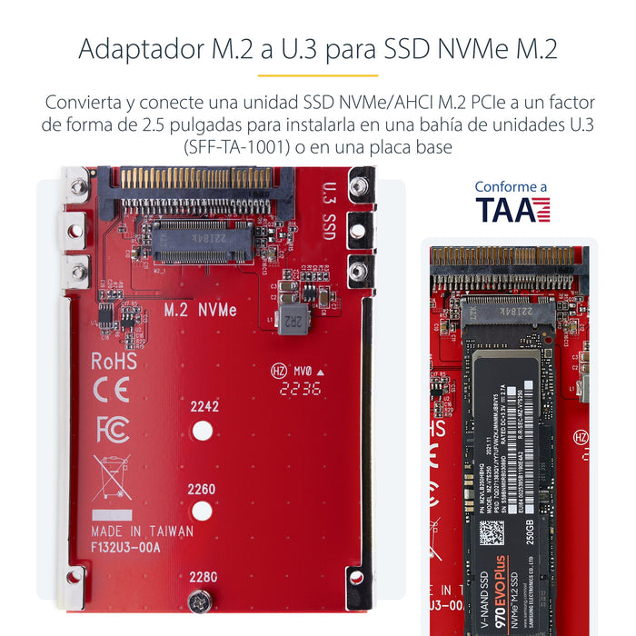 EAN 0065030900744 - StarTech.com 1M25-U3-M2-ADAPTER tarjeta y adaptador de interfaz Interno imagen 10