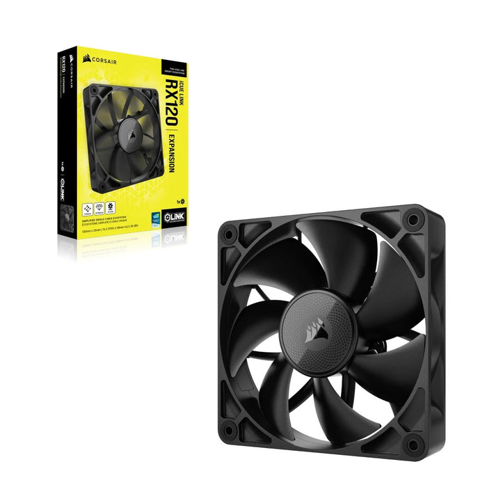 EAN 0840006680833 - Corsair iCUE LINK RX120 Carcasa del ordenador Ventilador 12 cm Negro 1 pieza(s) imagen 2