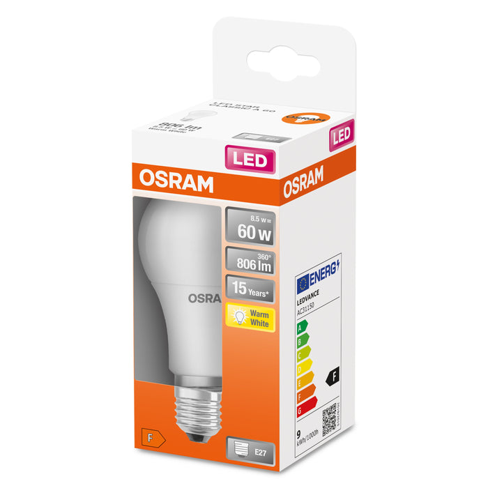 EAN 4058075127357 - Osram STAR lámpara LED Blanco cálido 2700 K 8,5 W E27 F imagen 6