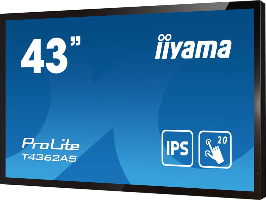 EAN 4948570120468 - iiyama T4362AS-B1 pantalla de señalización Panel plano interactivo 108 cm (42.5") IPS 500 cd / m² 4K Ultr imagen 7