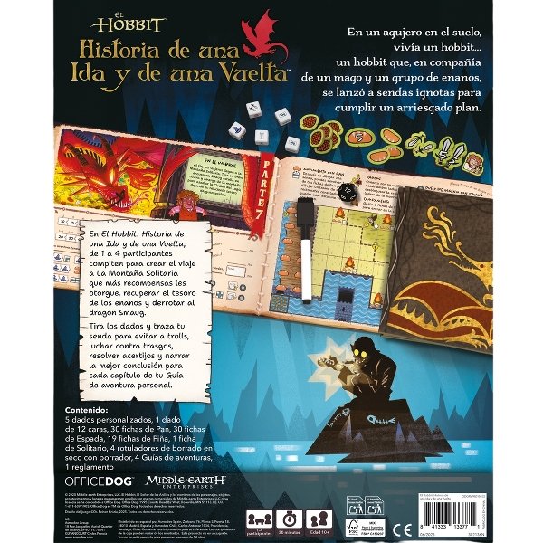 EAN 841333133771 - Asmodee El Hobbit El Hobbit: Historia de una Ida y de una Vuelta 30 min Juego de mesa Simulación económica imagen 3