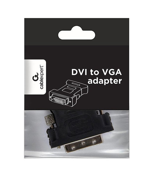 EAN 8716309091459 - Gembird A-DVI-VGA-BK cambiador de género para cable DVI-A VGA 15-pin Negro, Metálico imagen 1