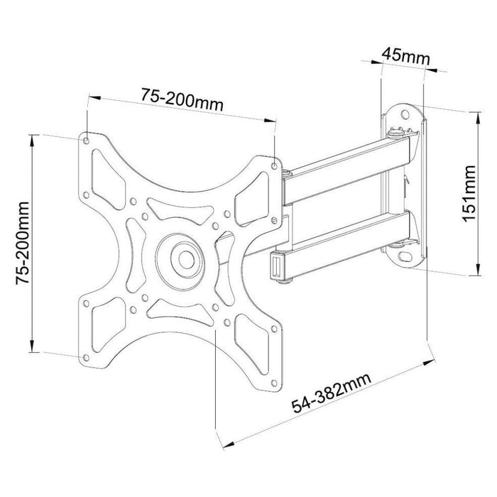 EAN 8054529025343 - Techly ICA-LCD 2923B soporte para TV 94 cm (37") Negro imagen 3