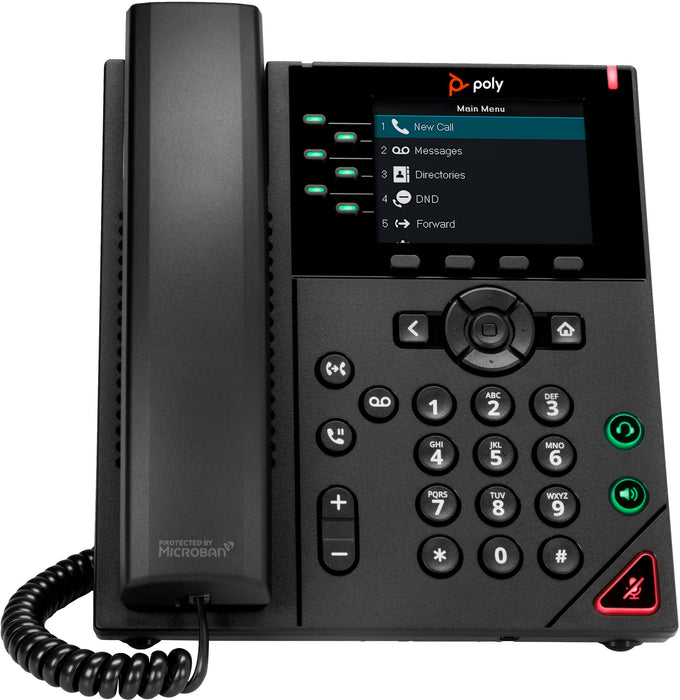 EAN 0196188445402 - Poly VVX 350 6-Line IP Phone and PoE-enabled teléfono IP Negro LED imagen 1