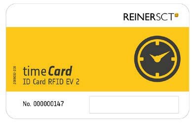 EAN 4011170084413 - Reiner SCT timeCard Premium card MIFARE DESFire EV2 etiqueta RFID Negro, Blanco, Amarillo 25 pieza(s) Clo imagen 1