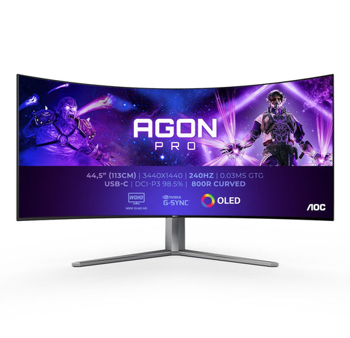 EAN 4038986111416 - AOC AGON PRO AG456UCZD LED display 114,3 cm (45") 3440 x 1440 Pixeles Wide Quad HD OLED Negro imagen 1