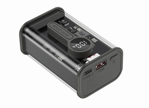 EAN 8716309127103 - Gembird PB09-TQC3-01 batería externa Polímero de litio 9000 mAh Negro, Transparente imagen 2